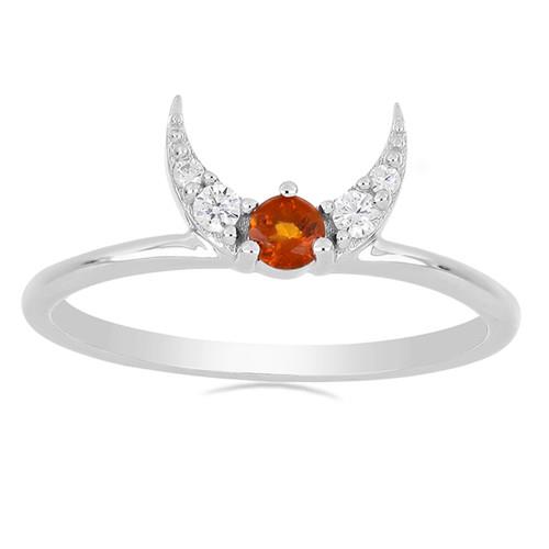 BUY 925 SILVER NATURAL MADEIRA CITRINE GEMSTONE  RING